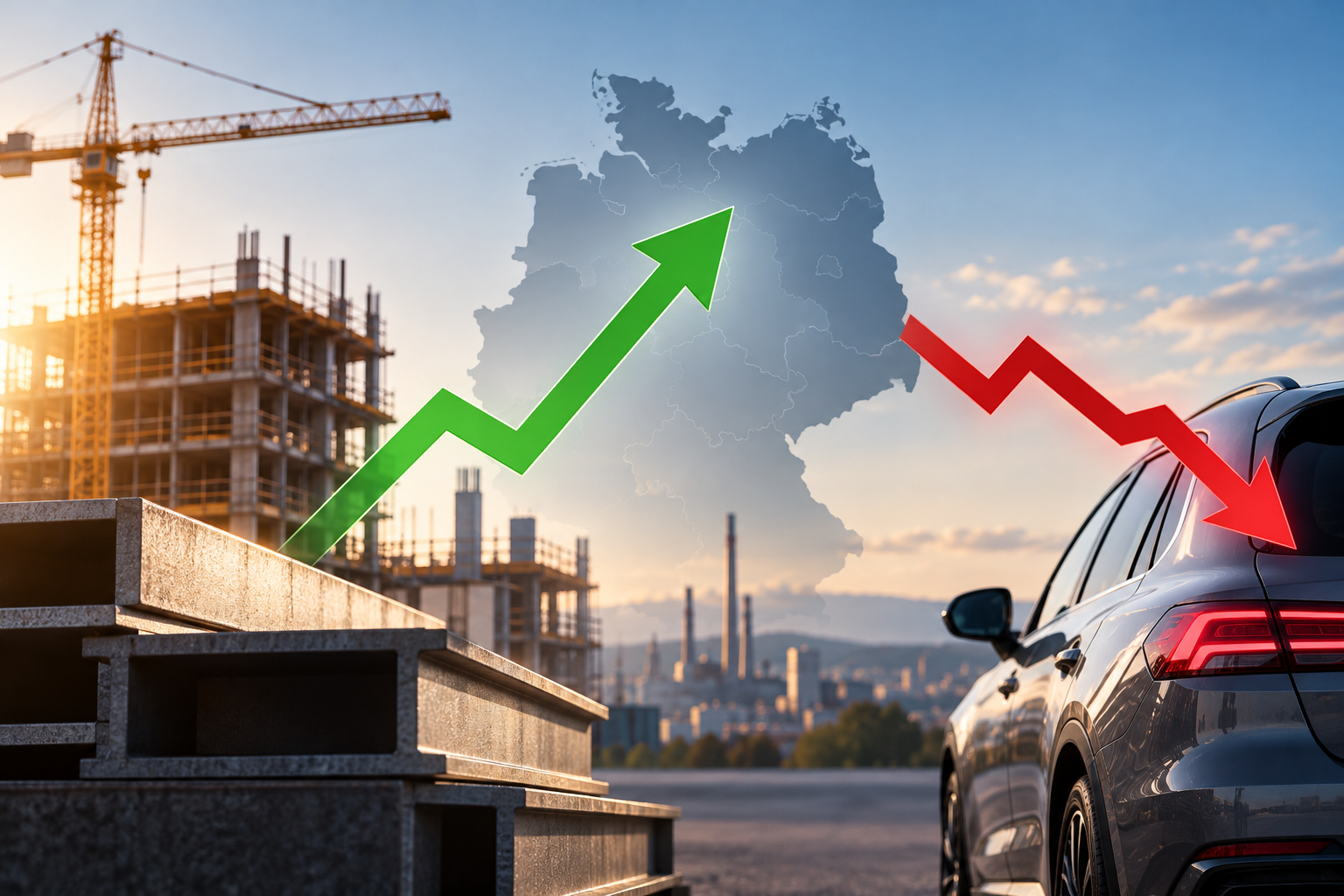 Deutschlands Produktion legt zu – doch die Industrie wächst nur leicht